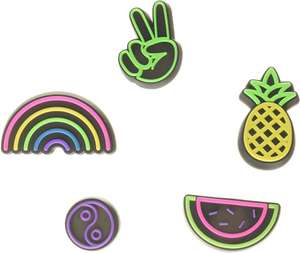 Pack de 5 Colgantes CrocsLED Fun para Zapatos Unisex-Adulto, Talla Única