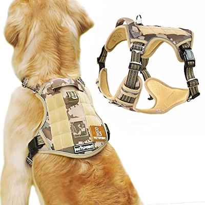 Pattepoint Arnés Antitirones Perro Dog Vest Harness, Arnes Perro Mediano Grande, Arnes Antitirones para Perros - Amarillo M