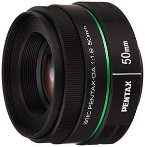 Pentax Smc DA 50 mm F/1.8 Objetivo con Focal 76.5 mm (Equivalente en 35 mm)