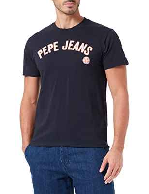 Pepe Jeans Alessio Camiseta, Azul (Airforce Blue), XS para Hombre