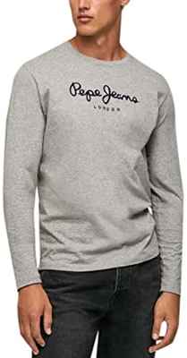 Pepe Jeans Eggo Long N Camiseta, Gris (Grey Marl), XXL para Hombre