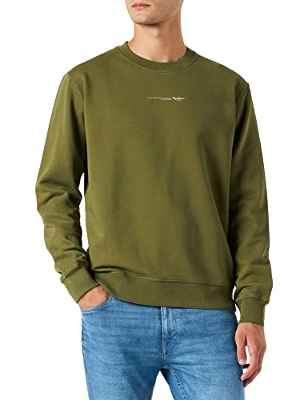 Pepe Jeans Hombre David Crew Sudaderas, Verde (Thyme), M