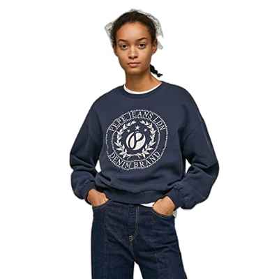 Pepe Jeans Mujer Elsa Sudaderas Azul, XL