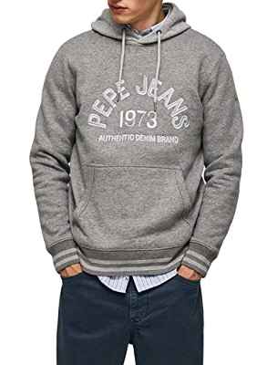 Pepe Jeans Param Hoodie, Suéter Hombre, Gris (Dark Grey Marl), XL