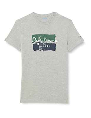 Pepe Jeans Santino Camiseta, 933gris Marl, S para Hombre