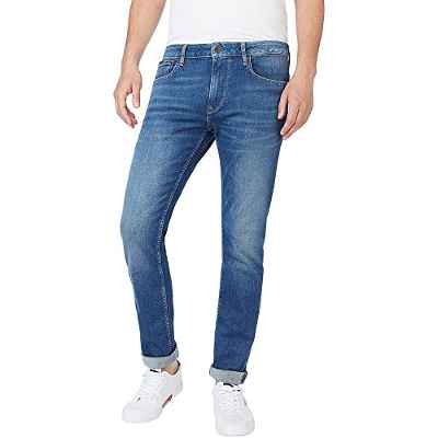 Pepe Jeans Stanley 5PKT Pantalones, 000denim, 34W Regular para Hombre