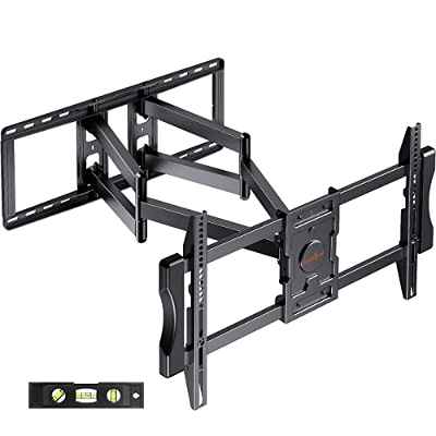 Perlegear Soporte TV Pared de Movimiento Completo para televisores de 37 a 90 Pulgadas, Soporte Universal TV con Largo Brazo 73.8cm, Soporte de Pared para TV soporta hasta 60kg máx. VESA 600x400 mm