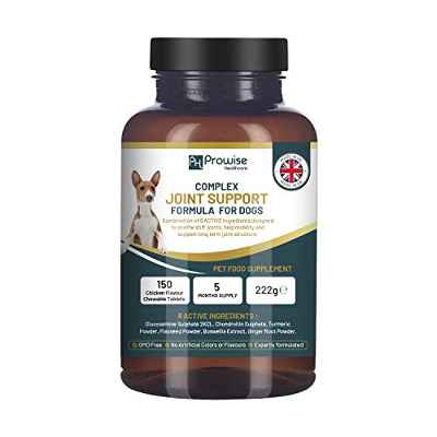 PH PROWISE Healthcare Fórmula compleja para el Apoyo de Las articulaciones para Perros formulada por Expertos I 150 tabletas masticables con Sabor a Pollo (Suministro para 5 Meses)