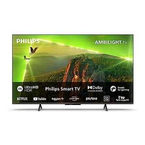 Philips 4K LED Smart Ambilight |PUS8118|65 Pulgadas|UHD 4K TV|60 Hz|P5 Picture Engine|HDR10+|Smart TV|Dolby Atmos|Altavoces de 20 W|Soporte|