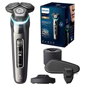 Philips Afeitadora eléctrica Wet and Dry con Tecnología SkinIQ, Color Cromo