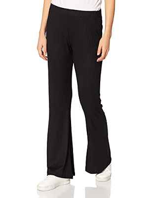 PIECES PCTOPPY MW Flared Pant Noos Pantalones Informales, Negro, Large para Mujer