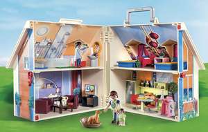 PLAYMOBIL Dollhouse 70985 Casa Muñecas Maletín con Mango Plegable