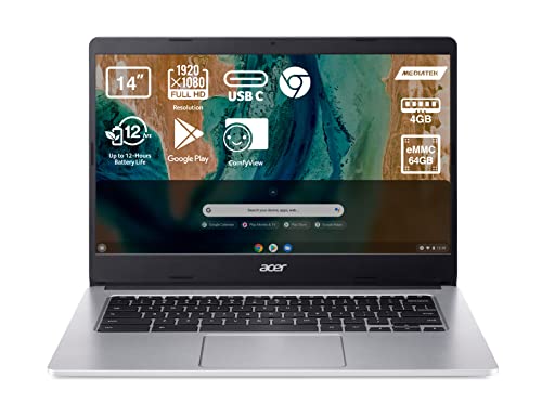 Portátil Acer Chromebook 14" Full HD 4GB/64GB eMMc