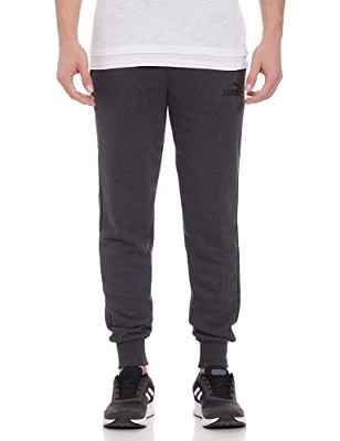 PUMA Essentials Logo Pantaln Deportivo, Hombre, Gris Oscuro, L