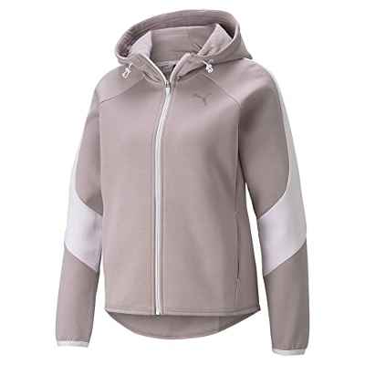 PUMA Evostripe Full-Zip Hoodie Sudadera, Mujer, Purple, XS