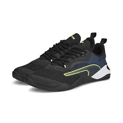 PUMA Fusible 2.0, Zapatillas para Correr de Carretera Hombre, Black Evening Sky Lime Squeeze, 45 EU