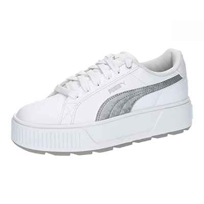 PUMA Karmen Space Metallics, Zapatillas Mujer, Blanco Mate Plata, 37 EU