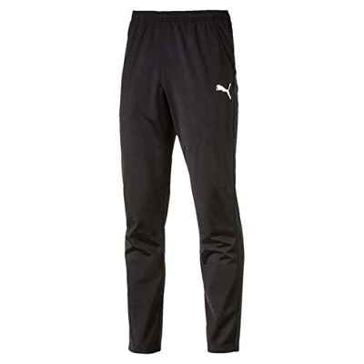 PUMA Liga Training Pant Core Pantalones, Hombre, Negro Negro Blanco, XL