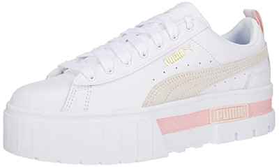 PUMA Mayze Lth Wn'S, Zapatillas, para Mujer, Blanco (Puma Blanco Marshmallow), 39 EU