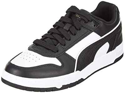 PUMA RBD Game Low, Zapatillas Deportivas Unisex Adulto, Multicolor Black White Team Gold, 43 EU