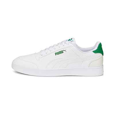 PUMA Shuffle, Zapatillas Hombre, White-Vapor Gray-Archive Green, 42.5 EU