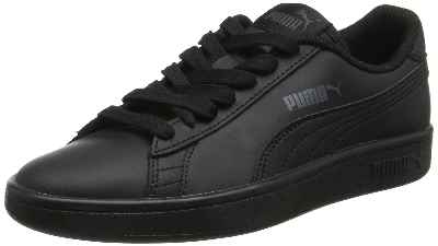 Puma Smash V2 L Jr, Zapatillas Unisex Niños, Negro Black 1, 39 EU