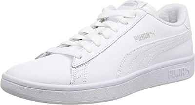 PUMA Smash v2 L, Zapatillas Unisex Adulto, White White, 45 EU