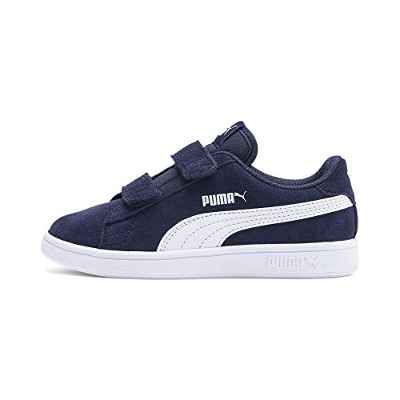 PUMA Smash v2 SD V PS, Zapatillas Unisex niños, Azul (Peacoat White), 32 EU