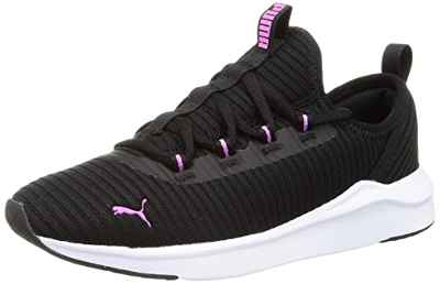 PUMA Softride Finesse Sport Wn's, Zapatillas para correr, Mujer, Negro (Puma Black Electric Orchid), 38.5 EU