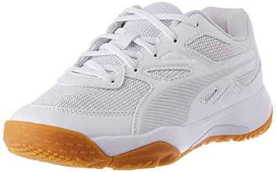 PUMA Solarflash Jr, Zapato de Tribunal Interior, Blanco, 35 EU