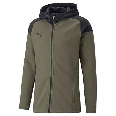 PUMA Teamcup Casuals Sudadera con Capucha Jkt Chaqueta, Hombre, Musgo Verde, M