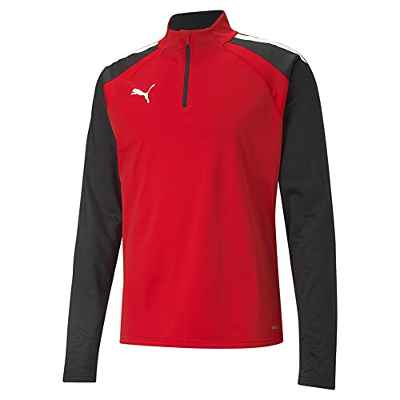 Puma teamLIGA 14 Zip Top Camiseta de Fútbol, Hombre, Rojo (Puma Red/Puma Black), L