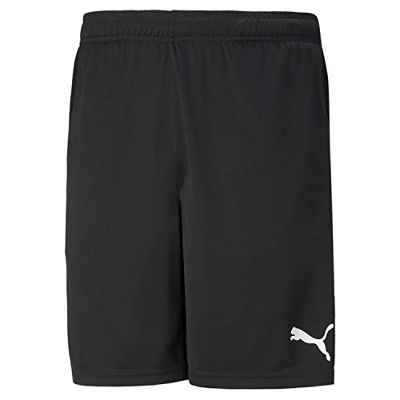 PUMA Teamrise Training Shorts Pantalones Cortos, Hombre, Black White, L