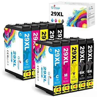 Q-image 29XL Cartucho de Tinta Reemplazo para Epson 29XL 29 XL Compatible con Epson Expression Home XP-235 XP-245 XP-247 XP-255 XP-342 XP-332 XP-335 XP-345 XP-355 XP-432 XP-435 XP-442 (10 Paquetes)