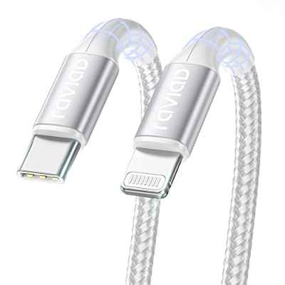 RAVIAD Cable USB C a iPhone 1M MFi Certificado Cable iPhone Cargador PD de Carga Rápida Tipo C a iPhone Cable para iPhone 14 13 12 11 Pro Max 13 12 Mini iPhone 13 12 11 SE 2020 XR XS X 8 8 Plus