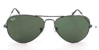 Ray-Ban Aviator Large Metal, Gafas de Sol Unisex Adulto, Plateado (W0879 Gunmetal), 58