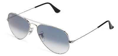 Ray-Ban Aviator metal - Gafas de sol para hombre, color plateado, talla 58