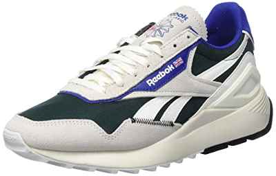 Reebok Classic Leather Legacy AZ, Zapatillas Deportivas Hombre, Chalk Forest Green Classic Cobalt, 43 EU