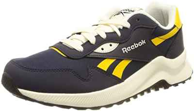 Reebok Heritance, Zapatillas Unisex Adulto, Vector Navy/Chalk/Always Yellow, 46 EU