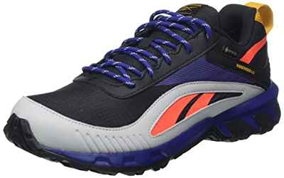 Reebok Ridgerider 6 Gore-Tex, Zapatillas Hombre, Core Black/Bold Purple/Orange Flare, 39 EU