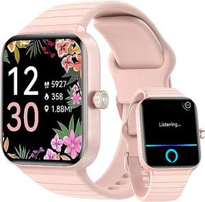 Reloj Inteligente Mujer con Llamadas, Smartwatch 1,8" con Voz Alexa Incorporada IP68