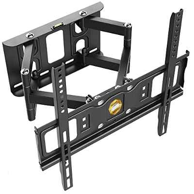 RICOO S5244 Soporte TV Pared 32-55" Pulgadas (81-140cm) Brazo articulado Giratorio Inclinable Colgador televisión Universal VESA 200x200-400x400 Negro