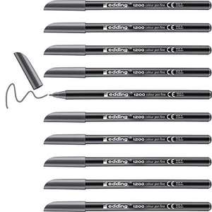Rotulador edding punta fibra 1200 gris n.12 punta redonda 0.5 mm