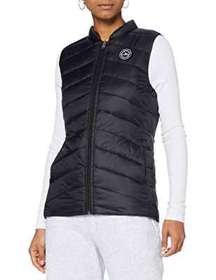 Roxy Coast Road - Chaleco Ligero Con Acolchado Plegable Resistente Al Agua Para Mujer Chaleco Ligero Con Acolchado Plegable Resistente Al Agua, Mujer, anthracite, L