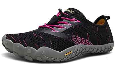 SAGUARO Hombre Mujer Minimalistas Zapatillas de Deporte Trail Running Calzado Caminar Cómodas Senderismo Ciclismo Ligeras Deportivas Andar Trekking Montaña Agua Exterior Interior(052 Rosado, 38 EU)