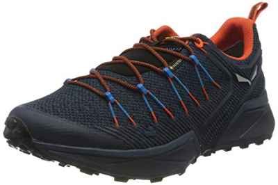 Salewa MS Dropline Gore-TEX, Zapatillas de trail running, Hombre, Azul (Dark Denim/Black), 42 EU