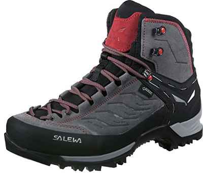 Salewa MS Mountain Trainer Mid Gore-TEX Botas de Senderismo, Charcoal/Papavero, 43 EU