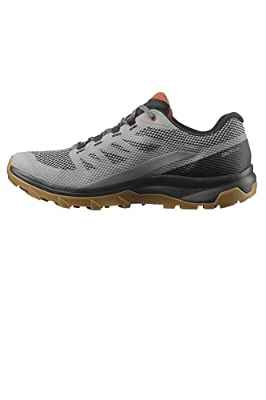 Salomon Outline Gore-Tex, Zapatos de Trekking y Senderismo, Hombre, Gris (Frost Gray Black Burnt Brick), 45 1/3 EU