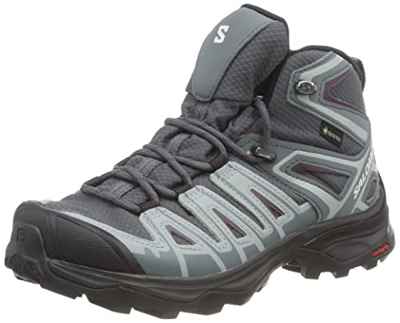 Salomon X Ultra Pioneer Mid Gore-Tex Zapatillas de Senderismo para Mujer, Cualquier clima, Sujeción del pie segura, Estabilidad y amortiguación, Wine Tasting, 37 1/3