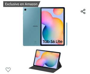 SAMSUNG Galaxy Tab S6 Lite con funda 64GB de Almacenamiento - Tablet de 10.4”